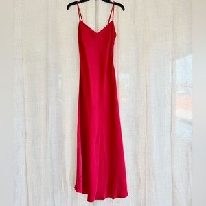 Red Satin Bodycon dress, NWOT! Size S